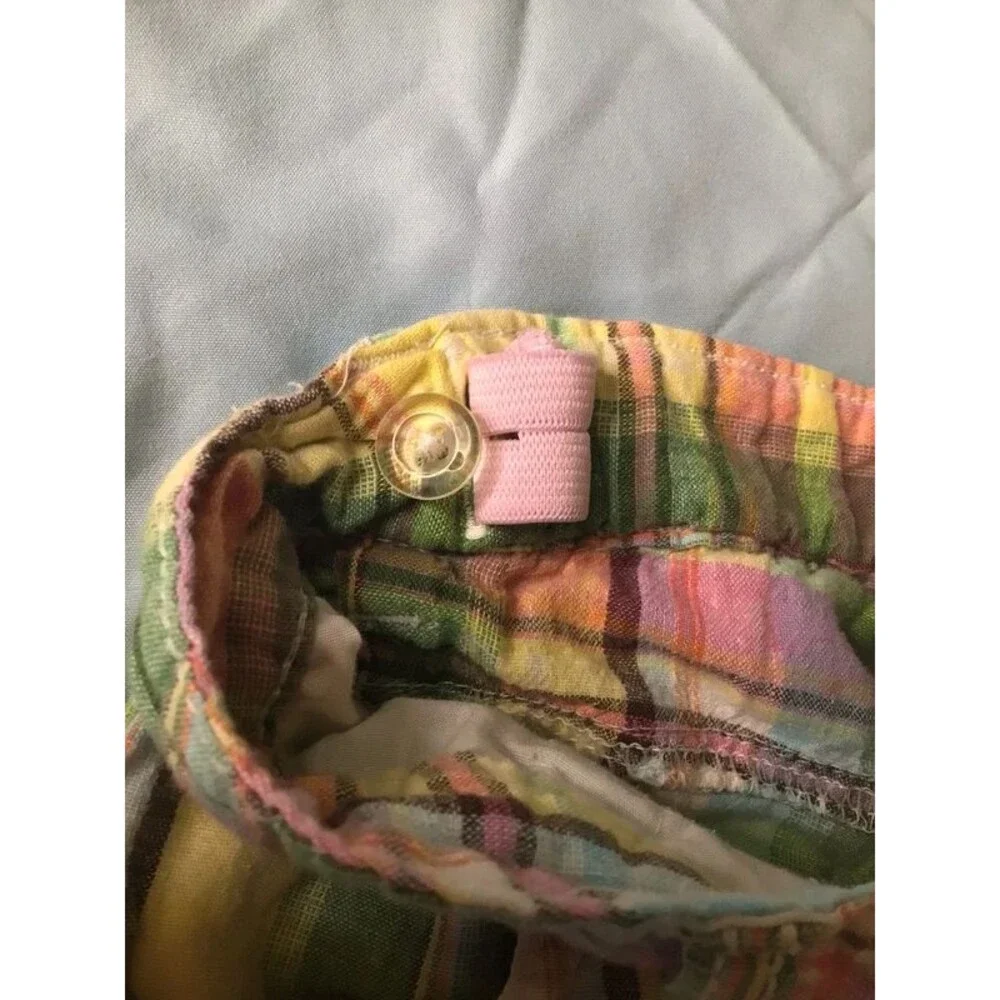 Old Navy Girls Size 7 Adjustable Plaid Shorts